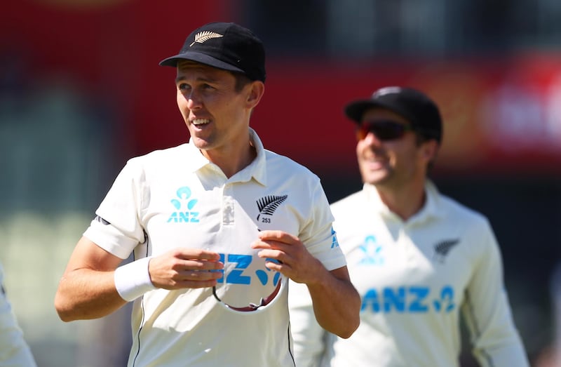 Trent Boult picked up the final England wicket off the first ball of the day. Getty