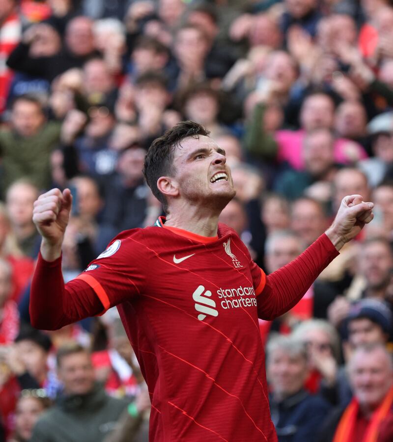 Liverpool left back Andrew Robertson is worth £58.5m. Reuters