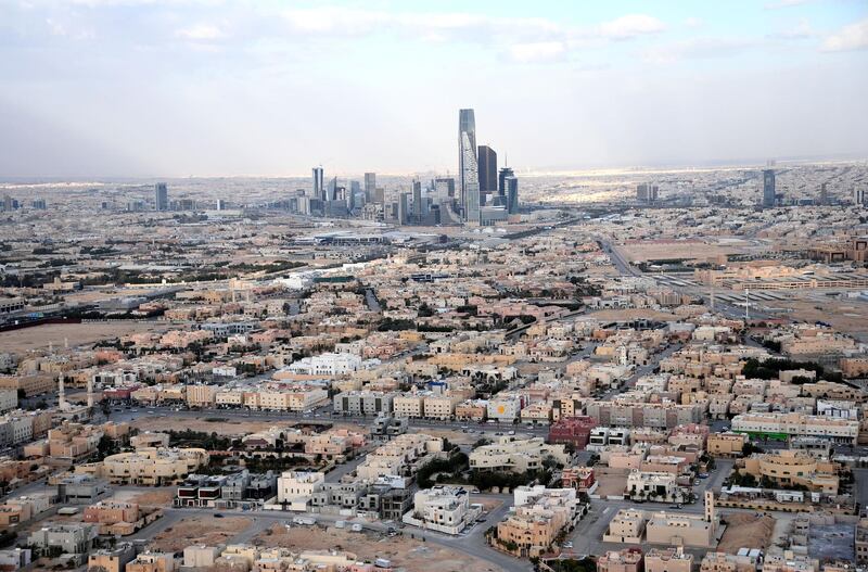 This picture taken on January 11, 2020, shows a general view of Riyadh. (Photo by FRANCK FIFE / AFP)