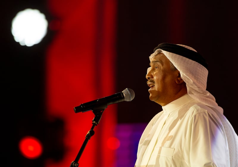 Saudi singer Mohammed Abdu's concert in Jeddah was an emotional affair. (AP Photo / Amr Nabil)