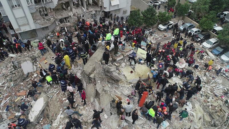 The aftermath of the 7.8-magnitude earthquake on February 6 in Adana, Turkey. Reuters