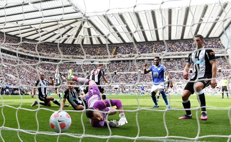 NEWCASTLE RATINGS: Martin Dubravka - 7: Clattered into Burn on edge of box after four minutes that left teammate needing treatment. Got hand/body to Lookman’s goal but couldn’t keep it out. No big saves to make with Leicester managing just two shots on target. Getty