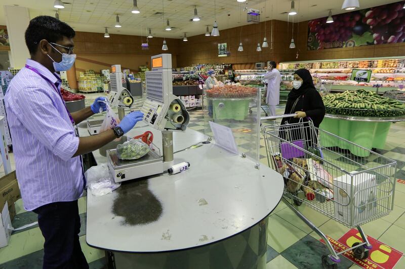 A Saudi woman shops at a supermarket in Riyadh. Reuters