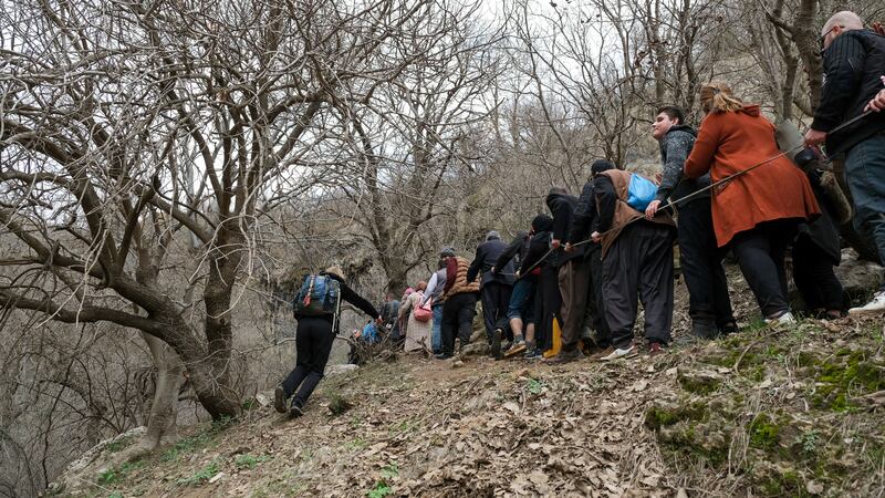 Team work is key when negotiating the often difficult terrain. 