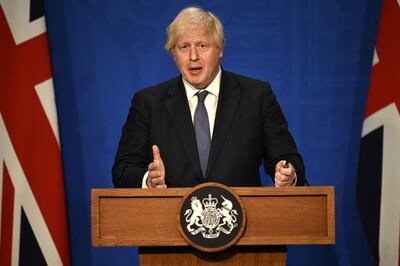 UK Prime Minister Boris Johnson's government has been overseeing a successful vaccination campaign. AFP 