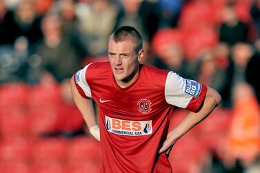 Jamie Vardy during his Fleetwood Town days. Getty