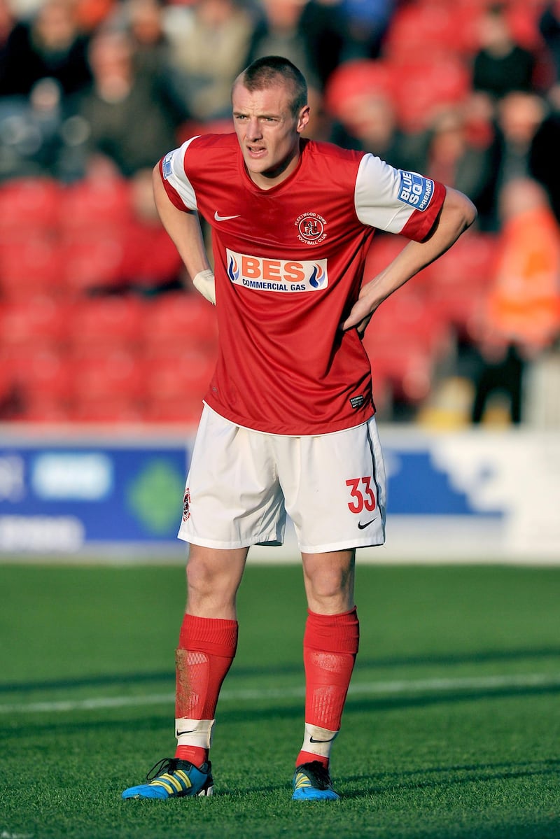 Jamie Vardy, Fleetwood Town   (Photo by Martin Rickett/PA Images via Getty Images)