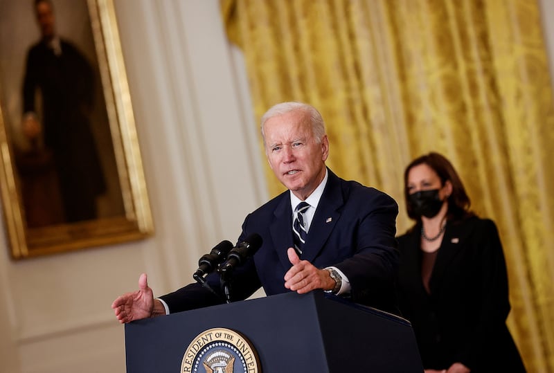 President Biden delivers remarks on his Build Back Better agenda and the bipartisan infrastructure deal. Reuters