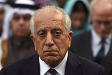 US envoy Zalmay Khalilzad is pressing for a deal that includes seeing a reduction in violence. AP