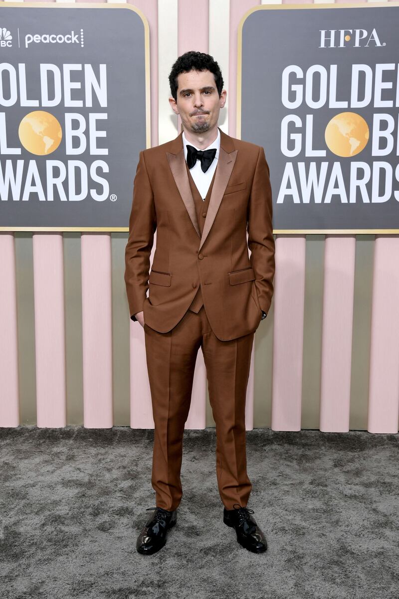 Damien Chazelle wears Dolce & Gabbana. Getty Images 