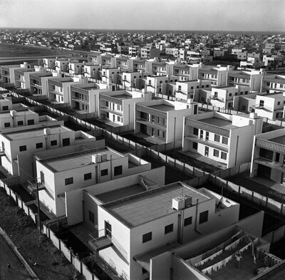 Housing project office, Baghdad, 1962, by Latif Al Ani. Photo: The Farjam Foundation