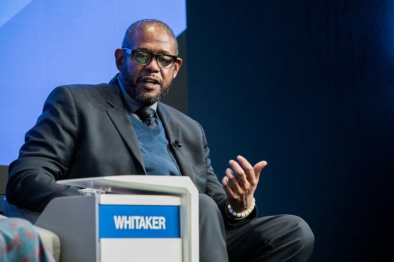 American actor Forest Whitaker, who is also a social activist and sustainable development goals advocate, a the World Economic Forum in Davos. Jakob Polacsek / World Economic Forum