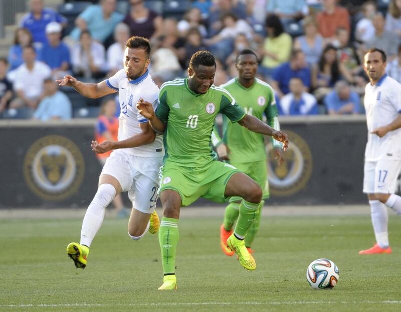 Nigeria midfielder John Mikel Obi, right, is the new Nigeria captain. Eric Hartline/USA TODAY Sports