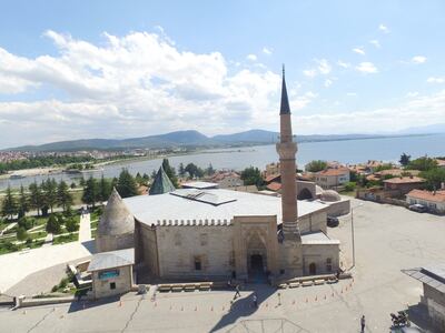 A general view of Esrefoglu Mosque. Photo: MoCT, General Directorate for Cultural Heritage and Museums
