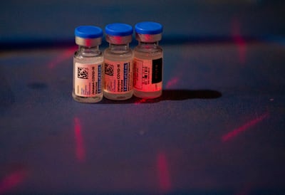 Vials of the Janssen Covid-19 vaccine in Nepal, which received 1. 5 million doses of the vaccine developed by Johnson & Johnson from the US on July 12, 2021. EPA