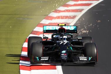 Mercedes' Valtteri Bottas during the qualifying session of the Formula One Eifel Grand Prix at the Nurburgring. EPA