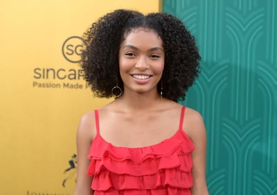 Yara Shahidi arrives at the premiere of "Crazy Rich Asians" at the TCL Chinese Theatre on Tuesday, Aug. 7, 2018, in Los Angeles. (Photo by Richard Shotwell/Invision/AP)