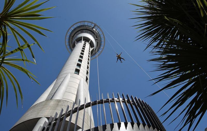 SkyJumpr in Auckland, New Zealand. Courtesy www.skyjump.co.nz
