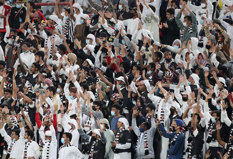Al Jazira fans during the game. Chris Whiteoak / The National