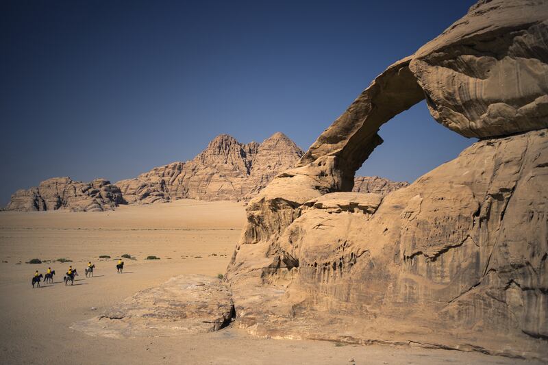 The Wadi Rum desert is about 300 kilometres south of Amman. AFP