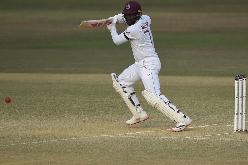 5). Target: 395; scored 395-7. West Indies beat Bangladesh by three wickets in Chittagong in February 2021. A stunning unbeaten double century from Kyle Mayers, above, (off 310 balls, including 20 fours and seven sixes) - ably supported by Nkruma Bonner's patient 86 off 245 balls - did the damage for the Windies. AFP