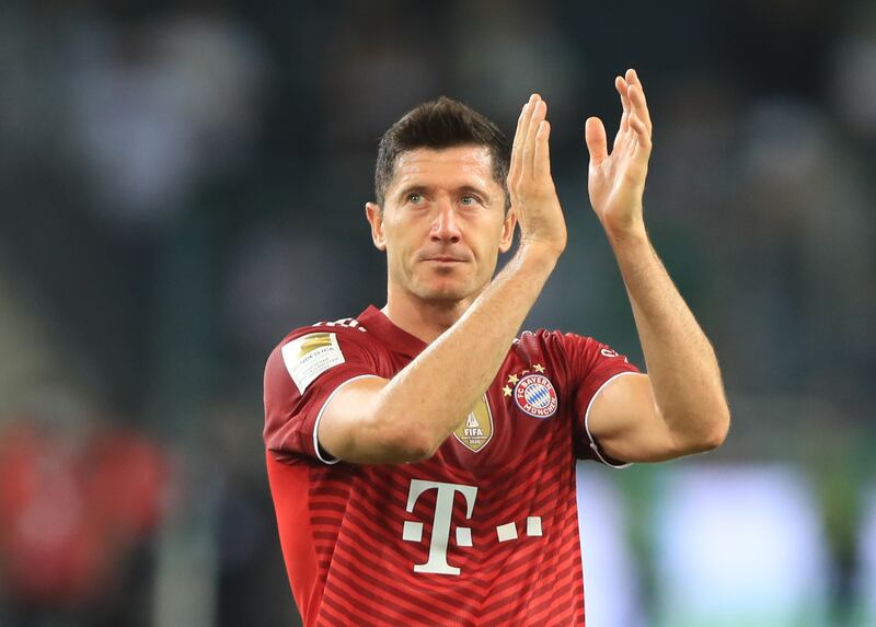 Lewandowski after the match.