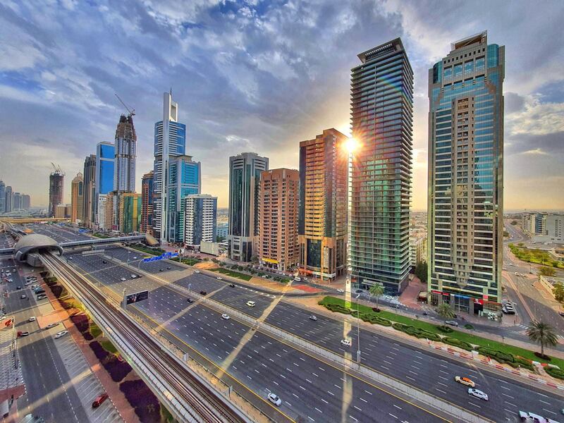 A photo depicting the beauty of Sheikh Zayed Road. Courtesy of Aryaan Baig
