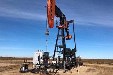 An oil rig in Stoughton, Saskatchewan, Canada. Oil prices slipped on worries new China coronavirus could may impact global crude demand. AFP