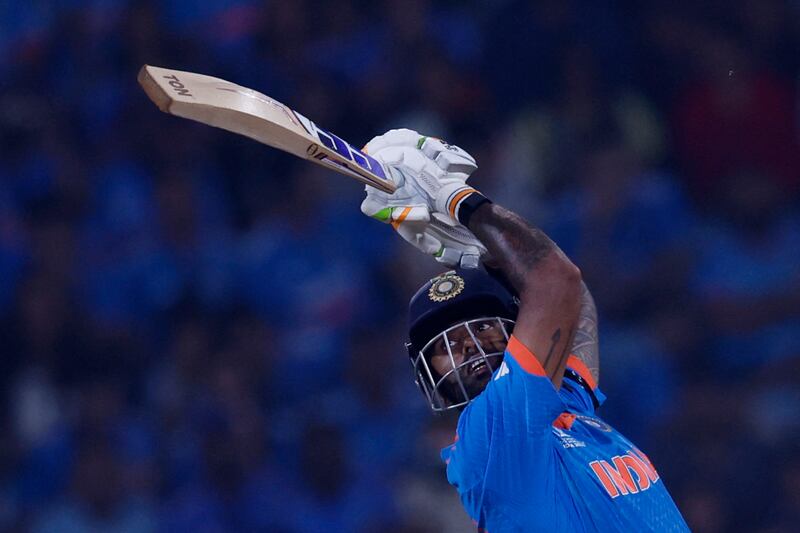 Suryakumar Yadav scored crucial lower order runs for India. Reuters
