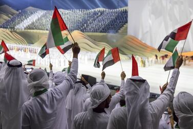 Emiratis attend a National Day parade at Abu Dhabi National Exhibition Centre. Silvia Razgova / Crown Prince Court – Abu Dhabi