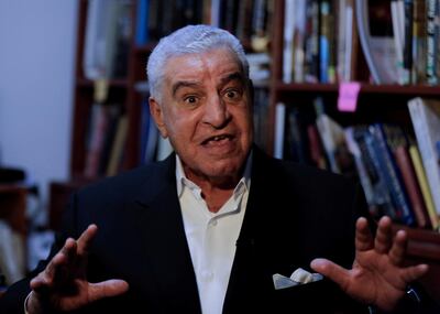 FILE PHOTO: Egyptologist Dr. Zahi Hawass speaks during an interview with Reuters at his office in Cairo, Egypt, April 1, 2021. REUTERS/Mohamed Abd El Ghany/File Photo