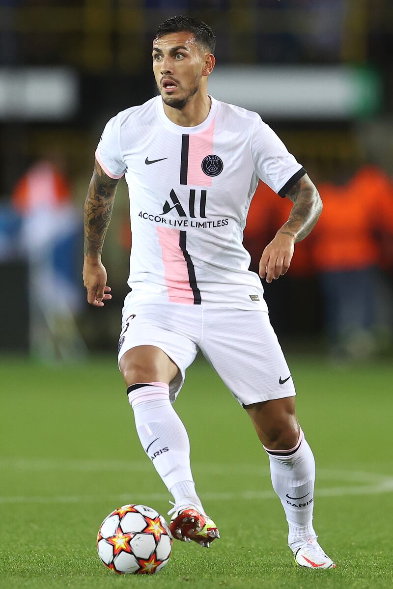 Leandro Paredes, 4 - Certainly in the thick of things in the opening 10 minutes and was nearly the architect of disaster when he allowed a simple pass from Kimpembe to roll under his studs before desperately clattering into De Ketelaere at the expense of a yellow card. A poor display that saw him subbed off at the break. Getty Images