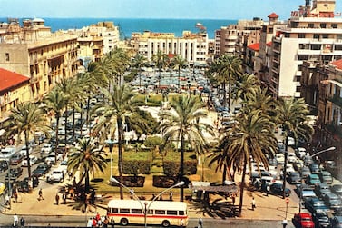 Martyrs Square, downtown Beirut, in the 1950s. AFP