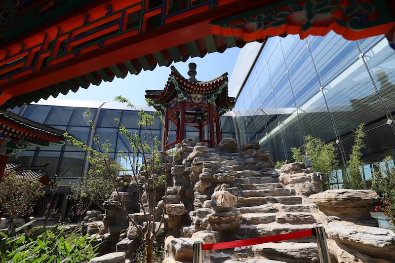 The Chinese Garden at the airport. Photo: China Southern / Twitter