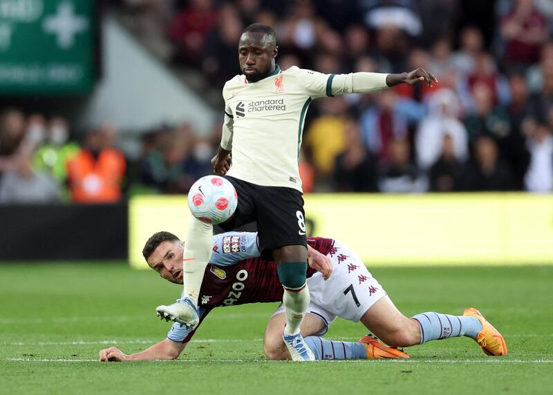 Naby Keita – 6. The Guinean could have helped the defence more during Villa’s best spell and his miskick when unmarked in the area was pure comedy. He improved significantly in the second half.
Action Images 