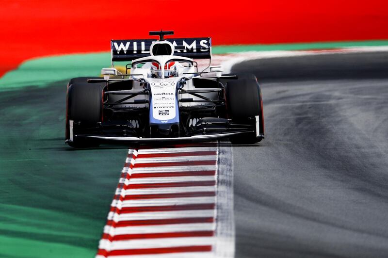 epa08615897 (FILE) - British Formula One driver George Russell of Williams in action during the qualifying session of the Formula One Grand Prix of Spain at the Circuit de Barcelona-Catalunya in Montmelo, Spain, 15 August 2020 (reissued 21 August 2020). Veteran family-owned Formula One team Williams was bought by US-based investment firm Dorilton Capital, statement said on 21 August 2020.  EPA/ALEJANDRO GARCIA / POOL *** Local Caption *** 56276229