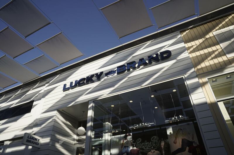 A closed Lucky Brand Jeans store is seen inside a nearly-empty shopping mall in San Diego, California, U.S., on Tuesday, May 5, 2020. Emptied out malls and hotels across the U.S. have triggered an unprecedented surge in requests for payment relief on commercial mortgage-backed securities, an early sign of a pandemic-induced real estate crisis. Photographer: Bing Guan/Bloomberg