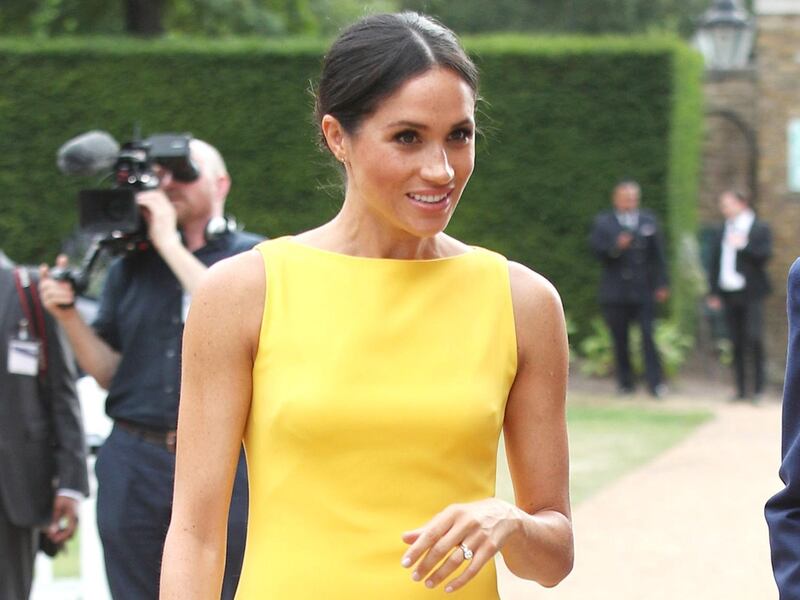 LONDON, ENGLAND - JULY 05: Meghan, Duchess of Sussex attends the Your Commonwealth Youth Challenge reception at Marlborough House on July 05, 2018 in London, England. (Photo by Yui Mok - WPA Pool/Getty Images)