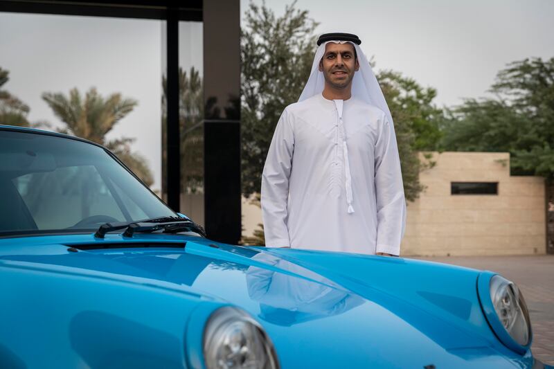 Marwan Jassim Al Sarkal with his Ruf RCT Evo built from a Porsche 964. Antonie Robertson / The National
