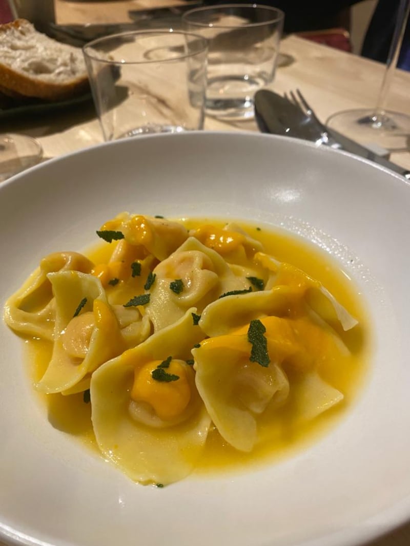 The finished product, pumpkin tortellini at Soj, Parma. Farah Andrews / The National