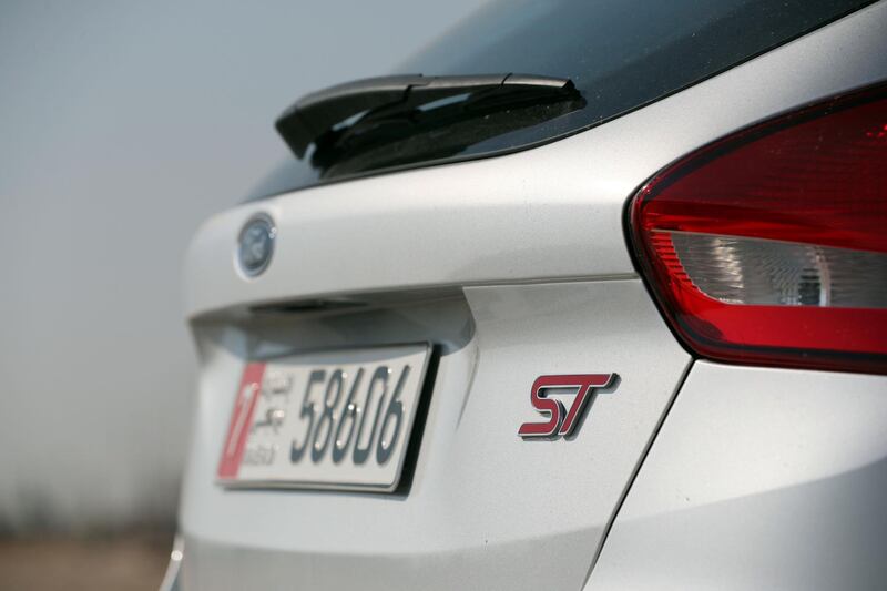 Abu Dhabi, United Arab Emirates - December 06, 2018: Ford Focus ST road test shoot. Thursday the 6th of December 2018 in Abu Dhabi. Chris Whiteoak / The National