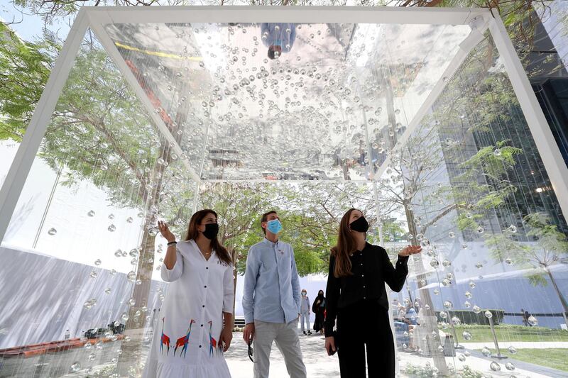 Dubai, United Arab Emirates - Reporter: Alexandra Chaves. Arts and Lifestyle. Swiss fog magnified. Art Dubai 2021 opens at the DIFC. Tuesday, March 30th, 2021. Dubai. Chris Whiteoak / The National