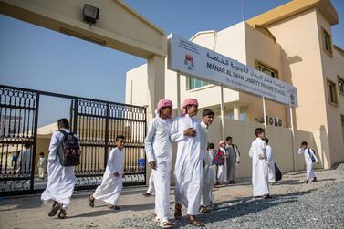 All schools in Ajman have moved to online learning. Victor Besa / The National 