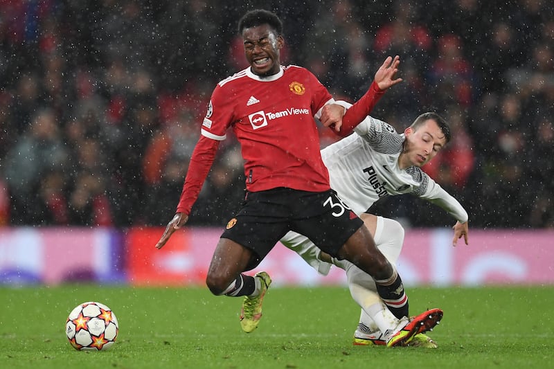 Anthony Elanga – 6. First Champions League start. High early challenge and was fortunate to avoid a foul. Played ball to Shaw before opening goal. Started second half brightly going past players. 58th minute shot well saved. AFP