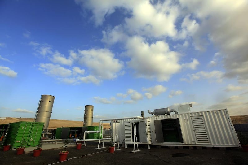 The landfill gas recovery system at Al Qusais, Dubai, was developed by Green Energy Solutions & Sustainability to tap into naturally occurring methane at landfill sites. Satish Kumar / The National