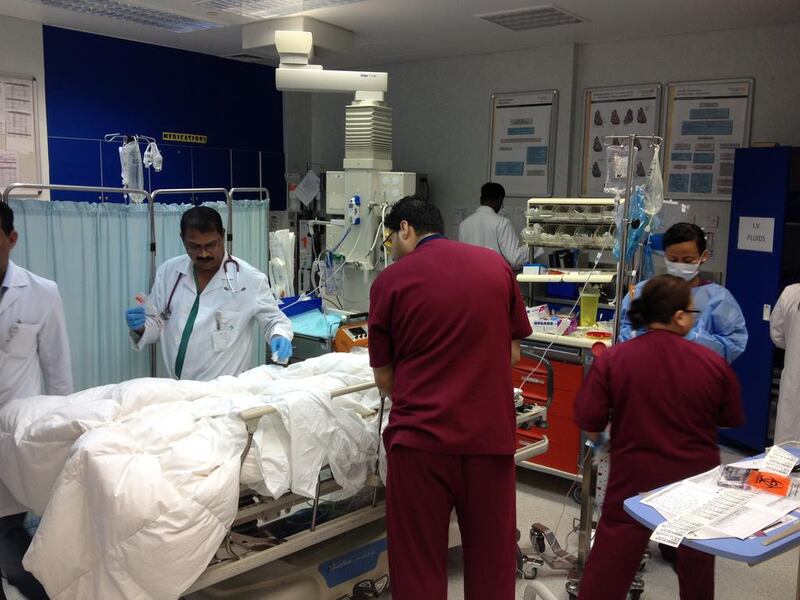 Surgery at the Trauma Centre at Rashid Hospital. Jaime Puebla / The National 