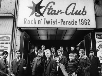 GERMANY - JANUARY 01:  Photo of VENUES and STAR CLUB and 60's STYLE and BEATLES; Opened 13th April 1962. Initially operated by Manfred Weissleder and Horst Fascher. Club closed December 31st 1969. In 1987, the building it occupied was destroyed by fire. The Beatles played there in 1962. Photo: Peter Bruchmann  (Photo by Peter Brüchmann/K & K Ulf Kruger OHG/Redferns/Getty Images)