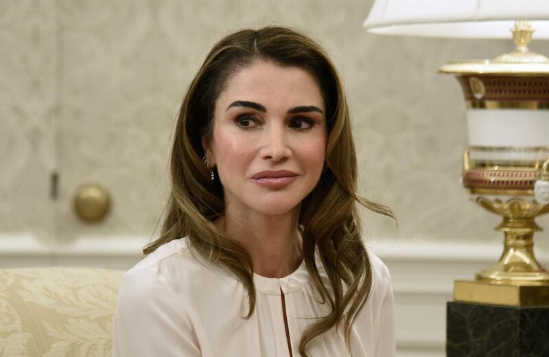 Queen Rania at the White House. EPA