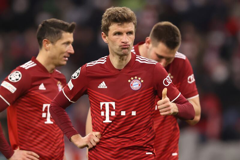 Thomas Muller scored Bayern's sixth of the night. Getty