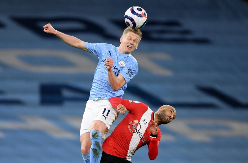Oleksandr Zinchenko - 6, Made good runs forward, one of which played a part in the opener, but got away with giving the ball away in a dangerous area. Reuters